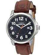 Timex T44921 Men&#39;s Expedition Metal Field Brown Leather Strap Watch - £54.60 GBP