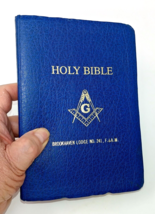 1991 Heirloom HOLY BIBLE Master Mason Edition Brookhaven Lodge No. 241 F. A&amp;M - £18.81 GBP