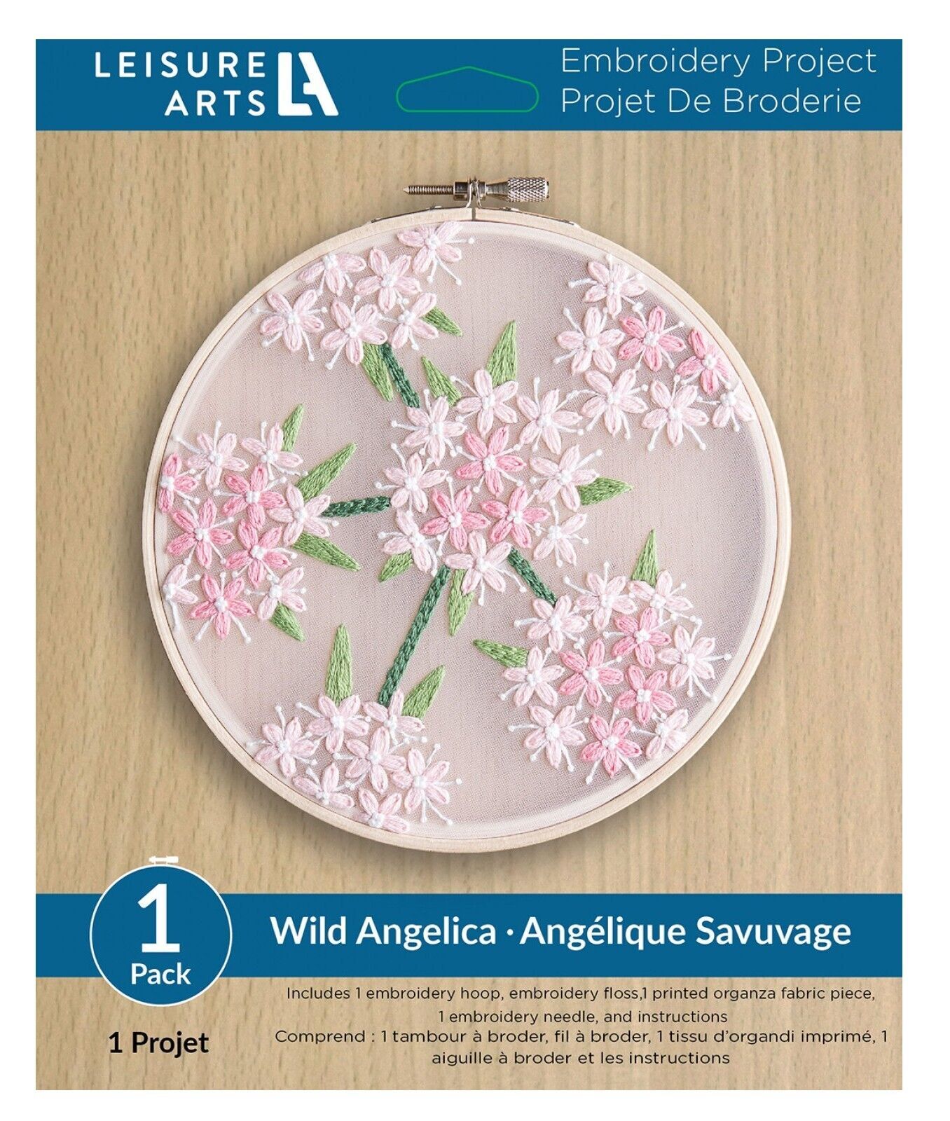 Primary image for Leisure Arts Wild Angelica 6 Inch Embroidery Kit 56810