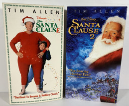 The Santa Clause 1 and 2 Lot of 2 VHS Tapes Tim Allen Christmas Movies - $12.86