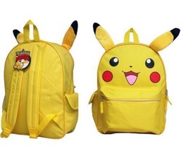 Pokemon FACE 16&#39;&#39; BP - Pikachu New Boys School Bag - $34.99