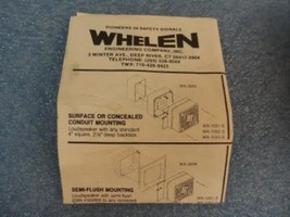 Whelen Cat. No. WA1052F Quadra-Tone Speaker W/Box And Installation Instr... - $90.29
