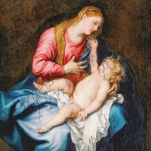 Anthony Van Dyk The Virgin and Child Painting Digital Clip Art - £1.99 GBP