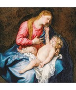 Anthony Van Dyk The Virgin and Child Painting Digital Clip Art - $2.49