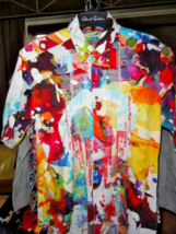 Robert Graham Gerald Colorful Long Sleeve Shirt Size Medium image 8