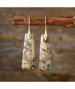 Copper Natural Stone Earrings - $27.36 CAD