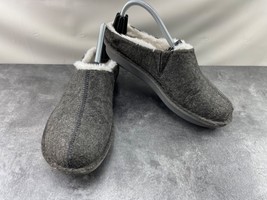 Clarks CloudSteppers Slippers Mules Women 9 M Step Flow Shoes Black Gray... - $27.54