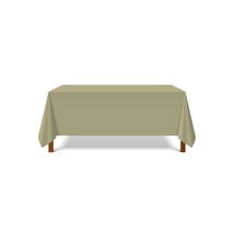 Pomp Sage Green 90&quot; x 156&quot; Inch Premium Polyester Tablecloth | Wrinkle + Stain R - £30.33 GBP