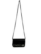 BEBE black crossbody gold, and black new with tags with a gold chain - $44.55