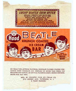 BEATLES ICE CREAM BAR WRAPPER 1960's - $19.98