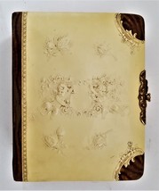 Antique Celluloid Angel Photograph Album Cabinet Cards Cherub Putti Putto Empty - £99.18 GBP