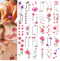 Colorful Temporary Tattoo Sticker Face Hand Lovely Body Art Rainbow - 30... - $12.86