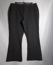 ISAAC MIZRAHI Live Women&#39;s Stretchy Flare Leg Gray Pull-On Pants Size 2X - £22.51 GBP