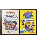 Tandy Color Computer 64k Game Mickey&#39;s Space Adventure + Funtime Print K... - $168.09 CAD