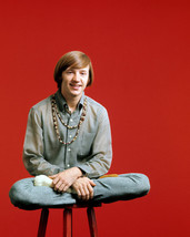 Peter Tork in The Monkees sitting cross legged on stool 16x20 Canvas Giclee - £55.87 GBP