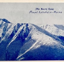 Mount Katahdin Maine Postcard The Knife Edge Baxter State Park 1940s-50s... - $24.99