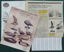 2001 North American Decoy Auction Catalog 192pg Guyette And Schmidt - £37.47 GBP