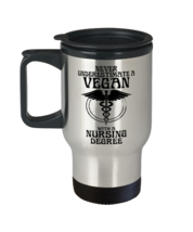 Never Underestimate a Vegan Nurse,  Travel Mug. Model 64021  - £21.70 GBP