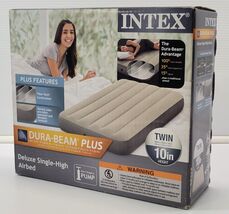 R) Intex Dura-Beam Plus Deluxe Twin Single High Airbed Air Mattress Bed - $14.84