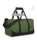 Trailmaker Classic Duffel Bag 17&quot; Green Pockets Large Gym School Water R... - $9.13