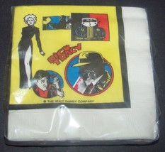 Vintage Dick Tracy Comic Book Movie Show Party Beverage Napkins - £3.51 GBP