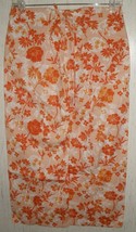 EXCELLENT WOMENS Willi Smith STRETCH ORANGE FLORAL PRINT CAPRIS   SIZE 6 - $23.33