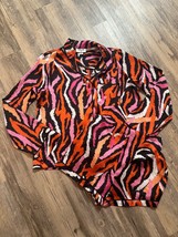 NWT DVF Diane Von Furstenberg Target Satin Zebra Pajama Set Size XXS - £26.38 GBP