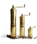 Set of Three Turkish Manual Coffee Grinders, Coffee Mill, Brass Coffee G... - $76.23