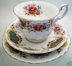 Berkeley By Royal Albert China Tea Cup Set With Dessert - £41.46 GBP