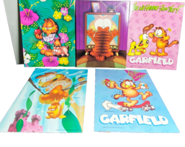 Garfield Mead Portfolio Folder Lot of 5 Different New Jim Davis Vintage ... - £25.32 GBP