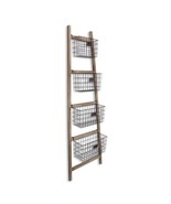 Wooden Ladder Storage Piece with 4 Baskets - $924.97