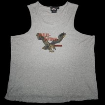 HARLEY DAVIDSON Ribbed Cotton Tank Top XL 2X (runs big , see meas.) - £15.01 GBP