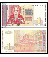 Bulgaria P114, 1 Lev, Saint Ivan Rilski /  Rila Monastery UNESCO site 1999 UNC - $5.88