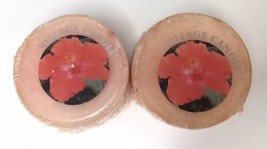 Village Candle HIBISCUS Wax Melt Tart Lot of 2 (1 oz ea.) HTF Retired NOS Floral - $12.00