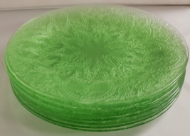 Indiana Depression Glass 8 Horseshoe Green Sandwich Plate 1930-1933 Vintage - £110.32 GBP