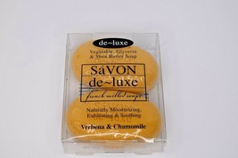 Savon de-luxe Verbena &amp; Chamomile French Milled Bar Soap 4.2oz Pack of 2 - £10.09 GBP