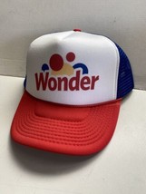 Vintage Wonder Bread Hat Trucker Racing Red W Blue Ricky Bobby Talladega... - $17.56