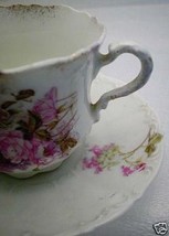 50s C.Tielsch &amp; Company Fine China Falling Roses TEACUP - $19.99