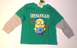 Despicable Me Minions Infant Boys Long Sleeve T-Shirt Shenanigans Size 12M NWT - £7.85 GBP