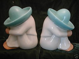 2 Napping 1950s Caballeros California Pottery Bookends - £33.05 GBP