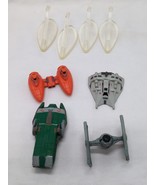 (4) Star Wars Micro Machine Fighters With Stands - $19.79