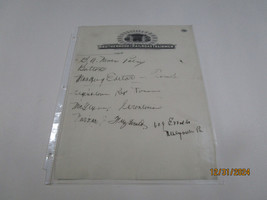 Brotherhood Of Railroad Trainmen Names Handwritten 1930S - $25.00