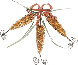 Metal Hanging Corn Decor Rustic Autumn Themed Decor for Front Door Decoration... - £19.42 GBP