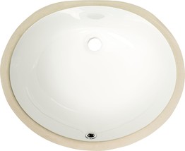 Msi 17 Inch X 14 Inch Oval Porcelain Ceramic Undermount Bathroom Vanity,... - €69,98 EUR