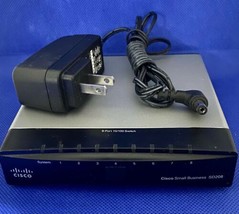 Cisco Small Business 8-Port 10/100 Switch Router SD208 V1.2 Tested Working - $16.01