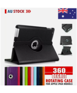360 Rotating Leather Smart Case Cover For iPad 5 6 9.7 Air 1 2 9.7 iPad ... - $5.51