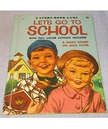 Let&#39;s Go To School Child&#39;s Wonder Book No 691 1954 Complete Uncut - $149.45 MXN
