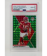 2020 Panini Mosaic #1 Patrick Mahomes II Green Mosaic PSA 10 GEM MINT - €169,45 EUR