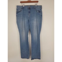 Old Navy Jeans 18L Womens Plus Size Light Wash High Rise Kicker Bootcut ... - £14.60 GBP