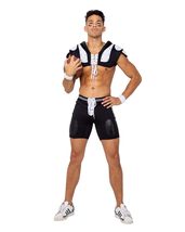 Roma Costume 3 Piece Men&#39;s Football Touchdown Hunk X-Large - £66.30 GBP